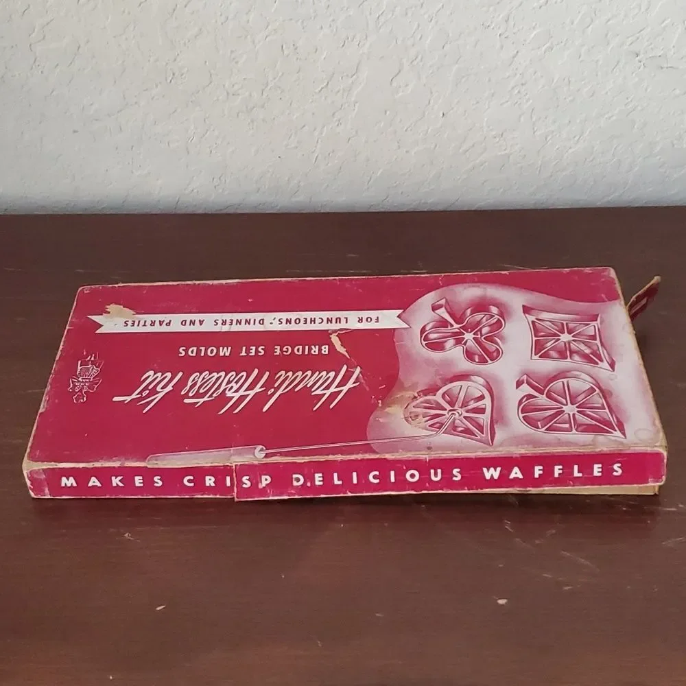 Vintage Handi Hostess Kit Bridge Set Molds Bonley Industries Rosette Iron Boxed